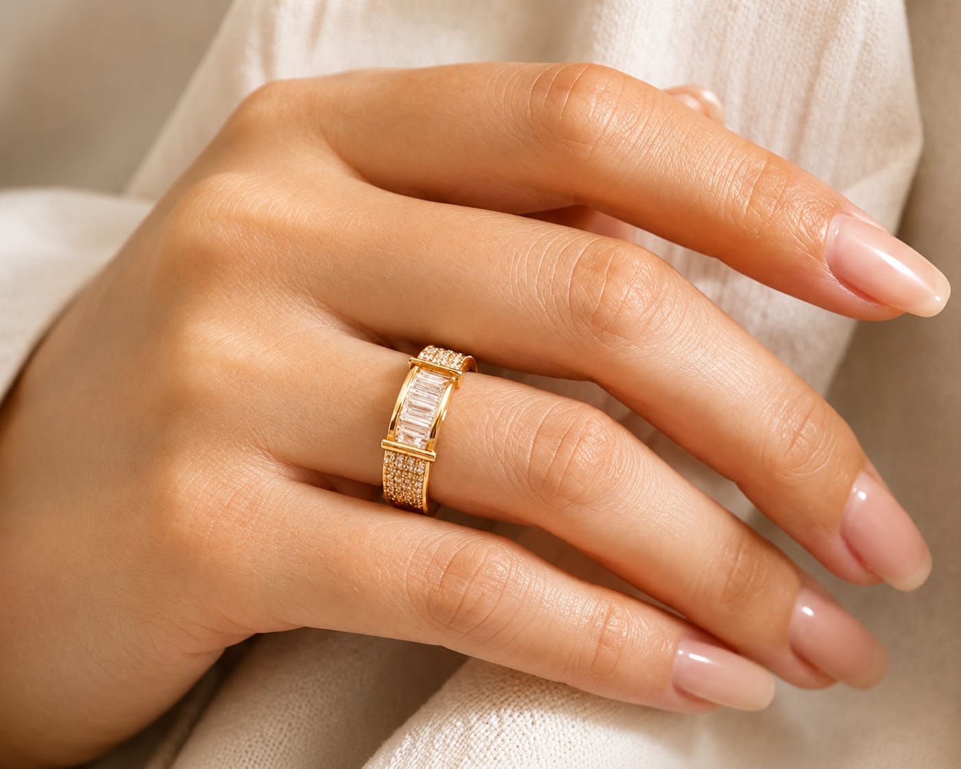 Luxe Baguette Ring