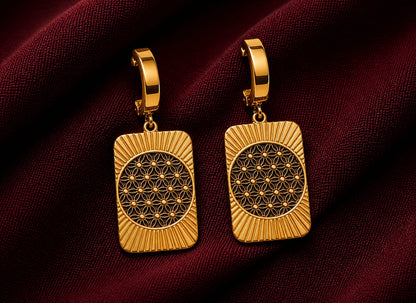 Royal Sunburst Drop Earrings