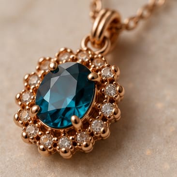 Royal Blue Crystal Necklace